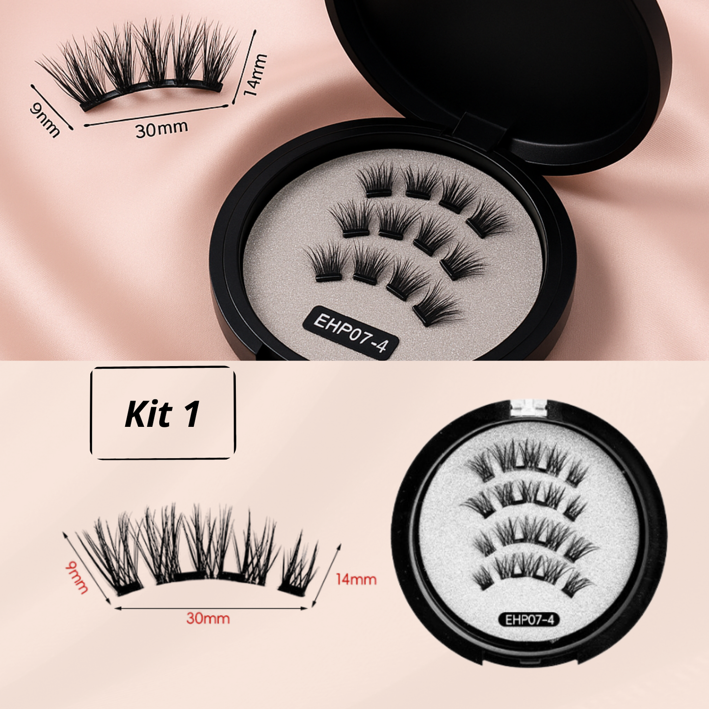 Lashure - Magnetic False Eyelashes (1 Pair)