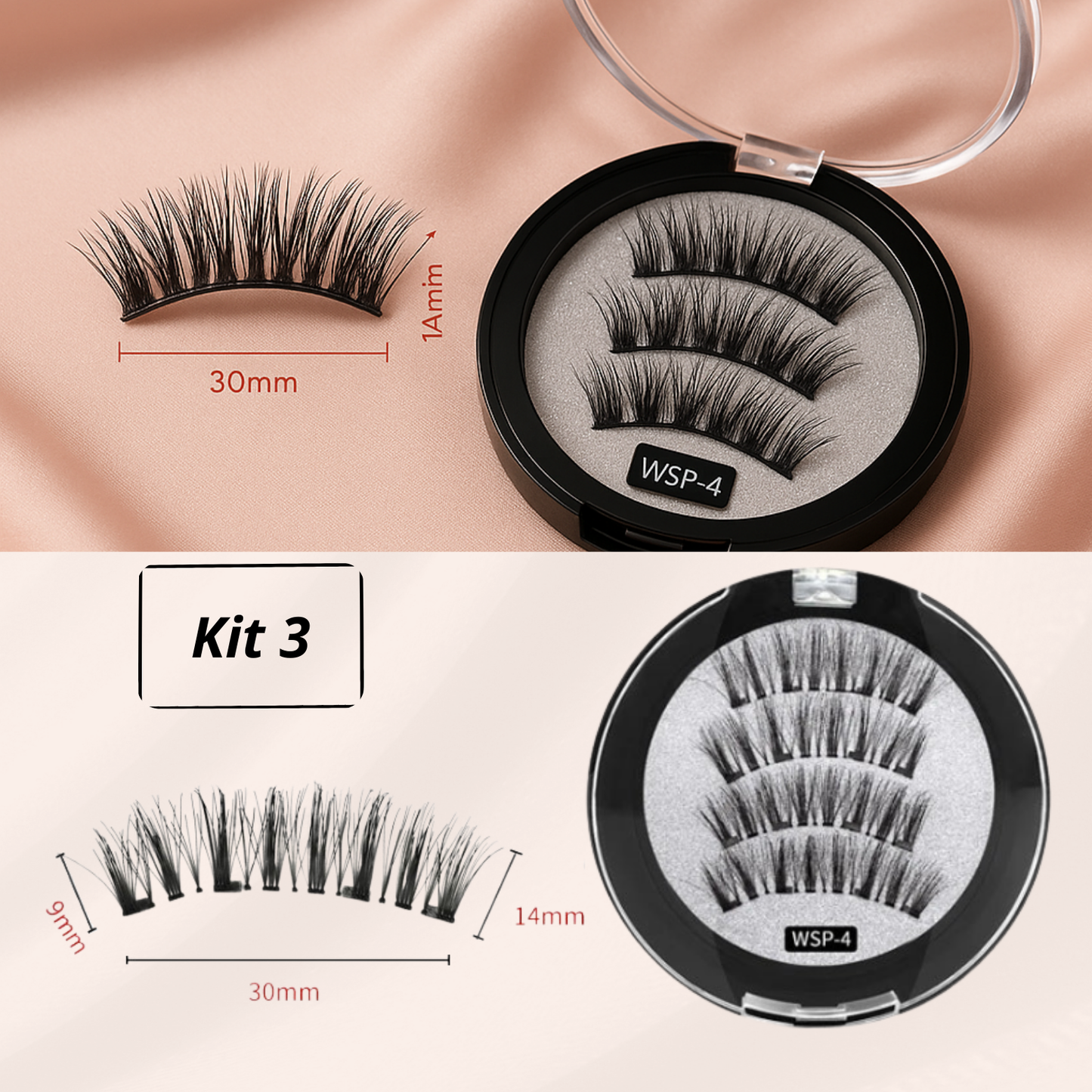 Lashure - Magnetic False Eyelashes (1 Pair)