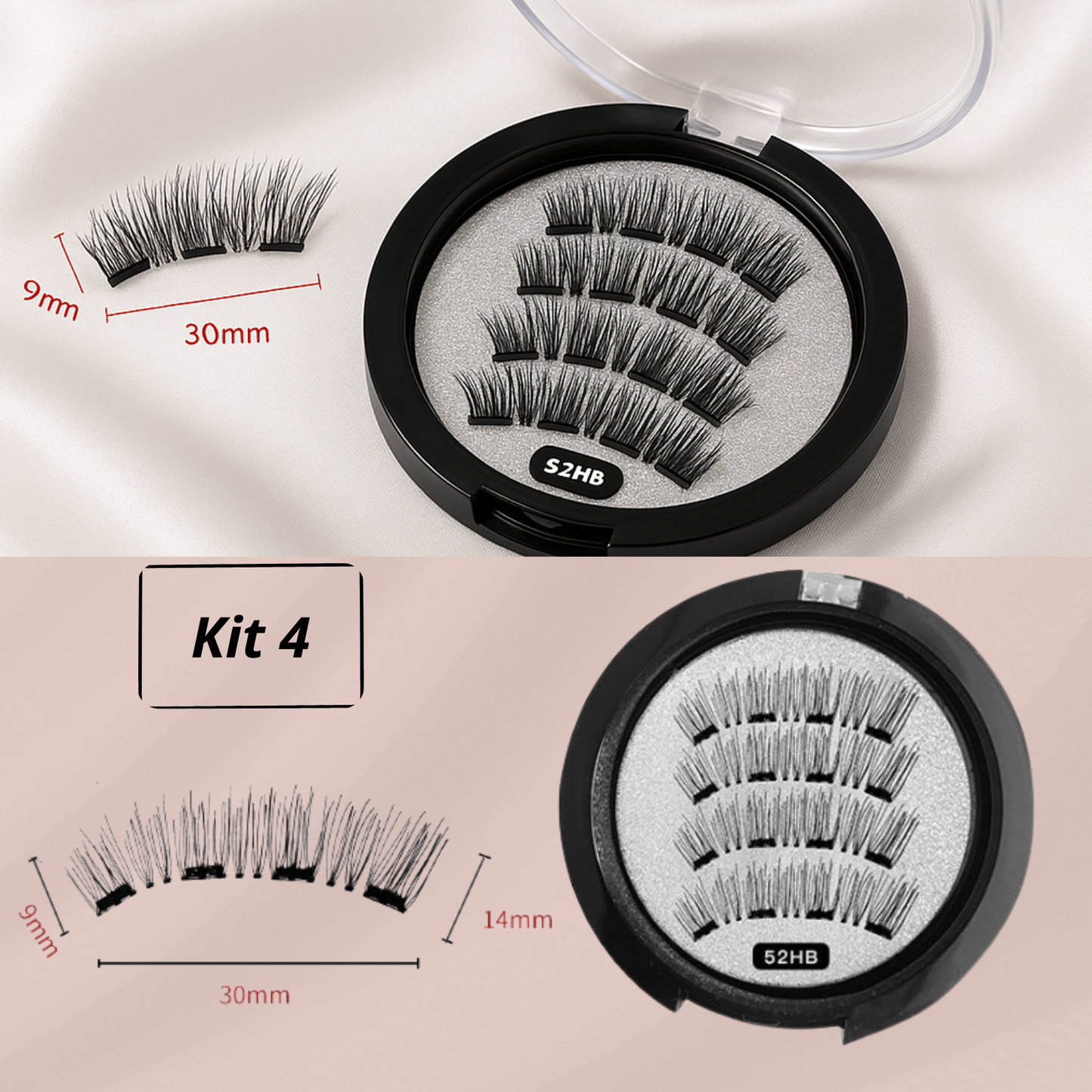 Lashure - Magnetic False Eyelashes (1 Pair)